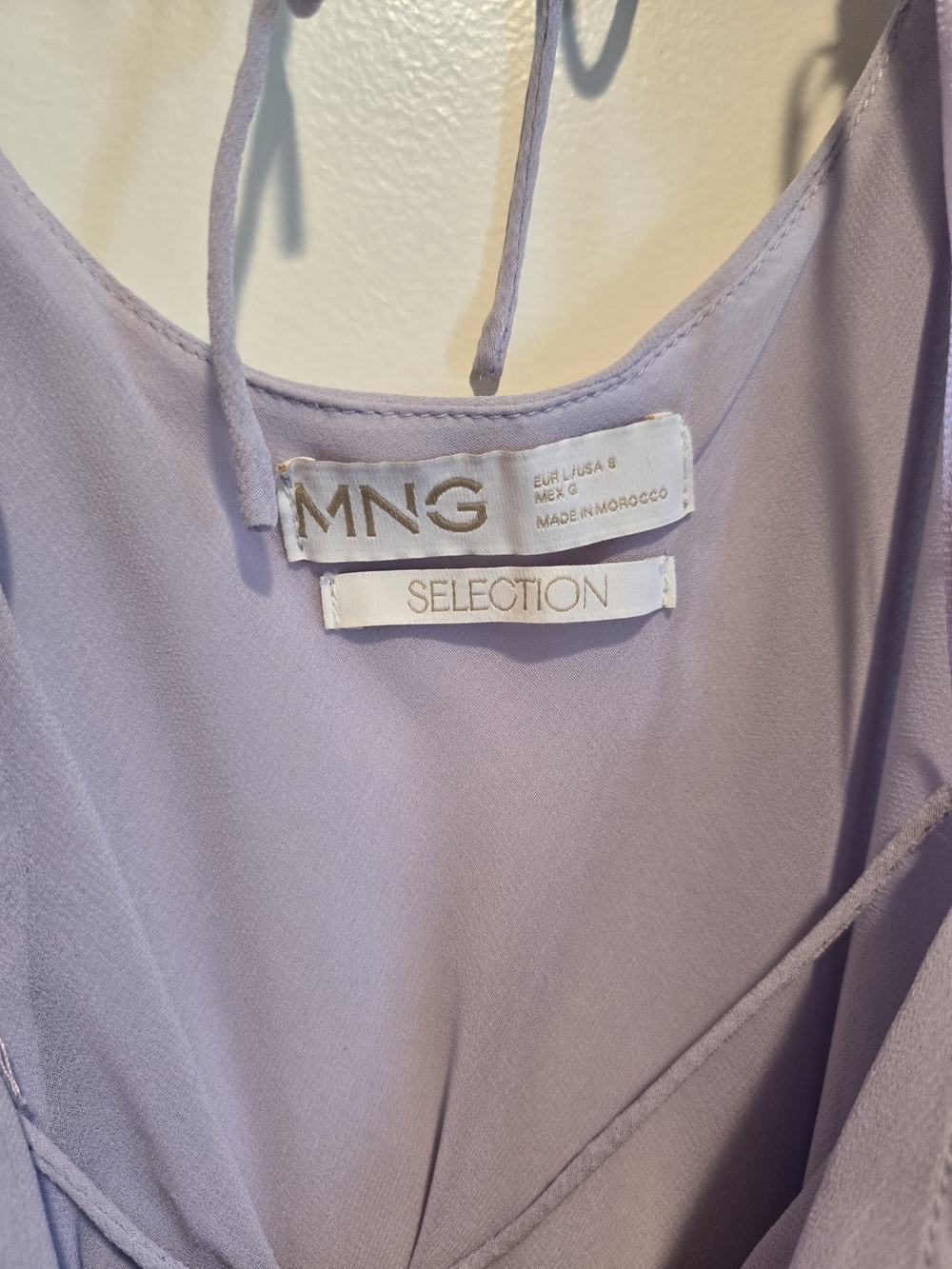Mango Lilac Ruffle Slip Dress - Picture 5 of 7